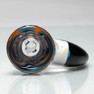 Shop Unity Glassworks - 4 Hole Worked Opal Horn Slide - 18mm - Beach Jailhouse & Galaxy in australian