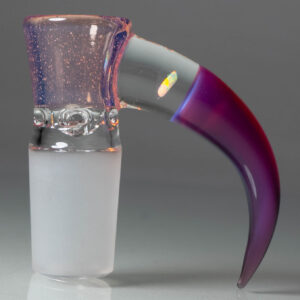 Shop Unity Glassworks - 4 Hole Opal Horn Slide - 18mm - CFL Sunset Slyme & Stargazer in australian