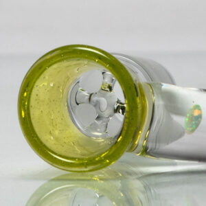 Shop Unity Glassworks - 4 Hole Opal Horn Slide - 18mm - CFL Sunset Slyme & Stargazer in australian