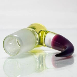 Shop Unity Glassworks - 4 Hole Opal Horn Slide - 18mm - CFL Sunset Slyme & Stargazer in australian