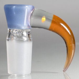 Shop Unity Glassworks - 4 Hole Opal Horn Slide - 18mm - Blue Satin & CFL Terps in australian