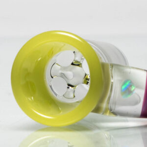 Shop Unity Glassworks - 4 Hole Opal Horn Slide - 18mm - CFL Yoshi & Stargazer in australian