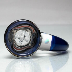 Shop Unity Glassworks - 4 Hole Worked Opal Horn Slide - 18mm - Shadow & Royal Jelly in australian