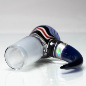 Shop Unity Glassworks - 4 Hole Worked Opal Horn Slide - 18mm - Shadow & Royal Jelly in australian
