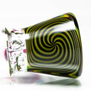 Shop Unity Glassworks - 4 Hole Worked Opal Horn Slide - 18mm - Army & Stargazer in australian