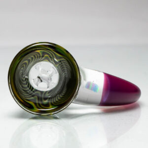 Shop Unity Glassworks - 4 Hole Worked Opal Horn Slide - 18mm - Army & Stargazer in australian