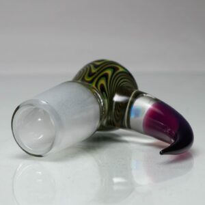 Shop Unity Glassworks - 4 Hole Worked Opal Horn Slide - 18mm - Army & Stargazer in australian