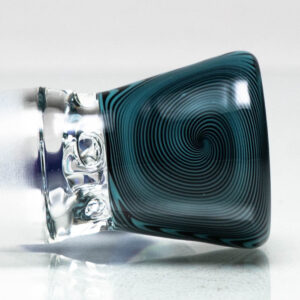 Shop Unity Glassworks - 4 Hole Worked Opal Horn Slide - 18mm - Black Ice & Royal Jelly in australian