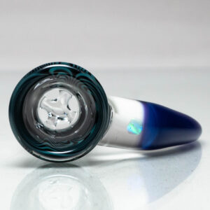 Shop Unity Glassworks - 4 Hole Worked Opal Horn Slide - 18mm - Black Ice & Royal Jelly in australian