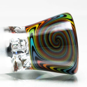 Shop Unity Glassworks - 4 Hole Worked Opal Horn Slide - 18mm - Rainbow & Galaxy in australian