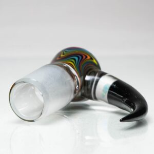 Shop Unity Glassworks - 4 Hole Worked Opal Horn Slide - 18mm - Rainbow & Galaxy in australian