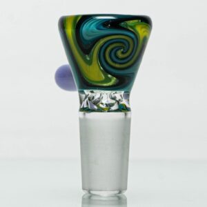 Shop Unity Glassworks - Worked Beaker - Earth Water & Purple Satin in australian