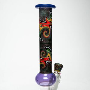 Shop Unity Glassworks - Worked Beaker - Rasta Wool & Royal Jelly in australian