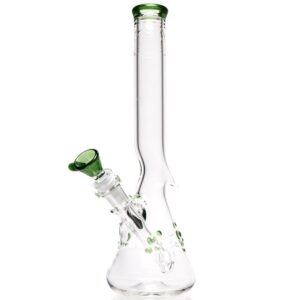 Shop Wil Glass - Mini Beaker - 32x4 - Green Stardust Accents in australian