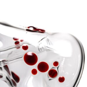 Shop Wil Glass - Mini Beaker - 32x4 - Dragons Blood Accents in australian