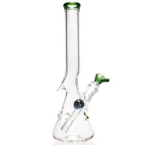 Shop Wil Glass - Mini Beaker - 32x4 - Green Stardust Accents in australian