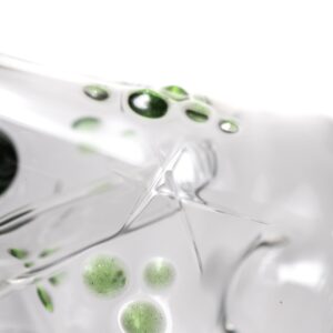 Shop Wil Glass - Mini Beaker - 32x4 - Green Stardust Accents in australian
