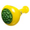 Shop Orian - Honeycomb Air Trap Spoon Pipe - Canary & Jade in australian