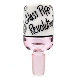 Shop Zach P - 14mm Slide - Pink White - Glass Pipe Revolution in australian