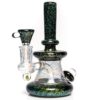 Shop Crux Glass - Banger Hanger - Green Dichro w/ Rainbow Retti in australian