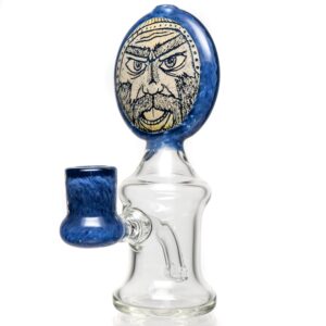 Shop Glass by Ging - Etched Bearded Man Rig in australian