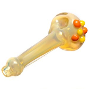 Shop Orian - Honeycomb Spoon - Silver Fume w/ Yellow & Orange Accents in australian