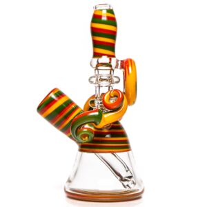 Shop Heady - Linework Mini Tube - Rasta in australian