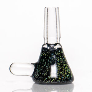 Shop Crux Glass - Banger Hanger - Green Dichro w/ Rainbow Retti in australian