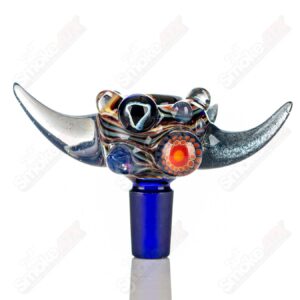 Shop #2 14mm Full Color Worked Horn Milli Bowl JMass in australian