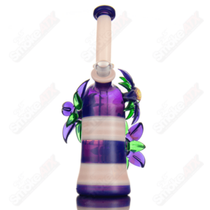 Shop Yellow & Purple Habitat X Kimmo Glass Flower Rig in australian