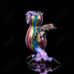 Shop Dichro EDM Owl by Four Winds Flameworks & Turtle Time Glass in australian