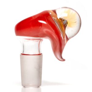 Shop Freeek Glass - Brain Slide - 18mm - Opaque Red in australian