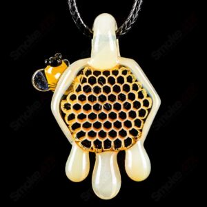 Shop Medium Honeycomb Drip Pendant (Milky) Joe P Glass in australian