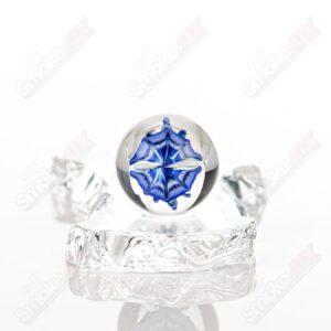 Shop Kobuki Glass Blue Flower Topper Marble in australian