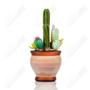 Shop 14mm Cactus Succulent Waterpipe by Turtle Time & Sarita Glass in australian