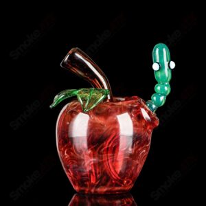 Shop Red Apple Rig w/ Worm Dabber Pouch Glass in australian