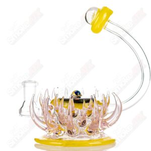 Shop Mini Rig (Pink/Lemon Drop) Freeek Glass in australian
