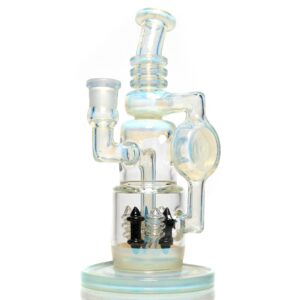 Shop Ill Glass - Custom Flux Cycler w/ Stabilization Pylons - UV Neo Light & Crushed Opal in australian