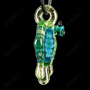 Shop 2" Honeycomb Drip Pendant (Teal/UV Green+Yellow) Joe P Glass in australian
