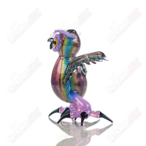 Shop Dichro EDM Owl by Four Winds Flameworks & Turtle Time Glass in australian