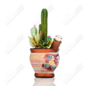 Shop 14mm Cactus Succulent Waterpipe by Turtle Time & Sarita Glass in australian