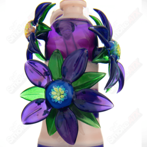 Shop Yellow & Purple Habitat X Kimmo Glass Flower Rig in australian