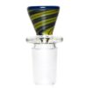 Shop Aaron Vigil - Worked Martini Slide - 18mm - Green & Purple w/ Purple Lip in australian