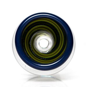 Shop Aaron Vigil - Worked Martini Slide - 18mm - Green & Purple w/ Purple Lip in australian