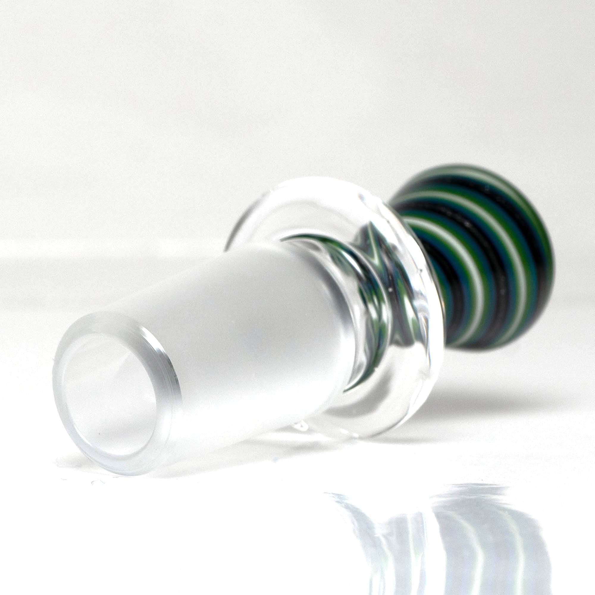 Shop Aaron Vigil – Worked Martini Slide – 18mm – Green, White & Agua w/ Green Lip in australian Shop Aaron Vigil - Worked Martini Slide - 18mm - Green, White & Agua w/ Green Lip in australian