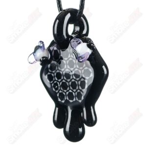 Shop 2" Honeycomb Drip Pendant (Black&White) Joe P Glass in australian