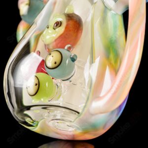 Shop UV Reactive Multicolor Recycler Rig Earl Jr. x Aquariust Glass in australian