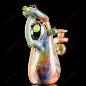 Shop UV Reactive Multicolor Recycler Rig Earl Jr. x Aquariust Glass in australian