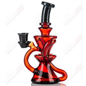 Shop #1 Pomegranate & Black Crushed Opal Mini Recyler Captn Chronic in australian