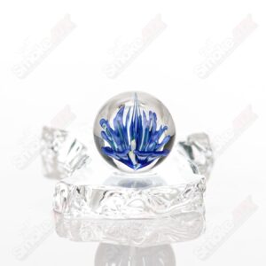 Shop Kobuki Glass Blue Flower Topper Marble in australian